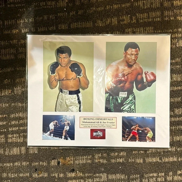- Autograph Muhammad Ali joe Frazier signed photos - Picture 1 of 1